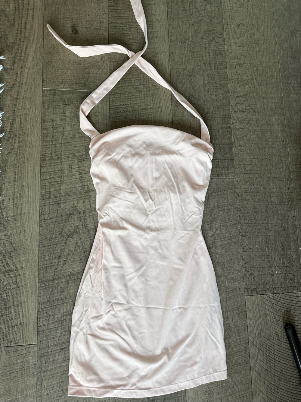 Garage Pale Pink Halter Mini Dress